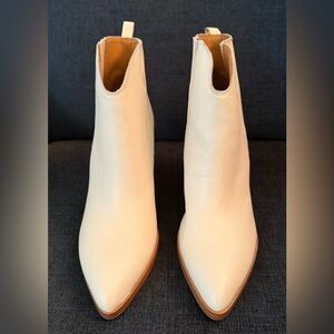 Marc Fisher Cream Ankle Booties size 8.5